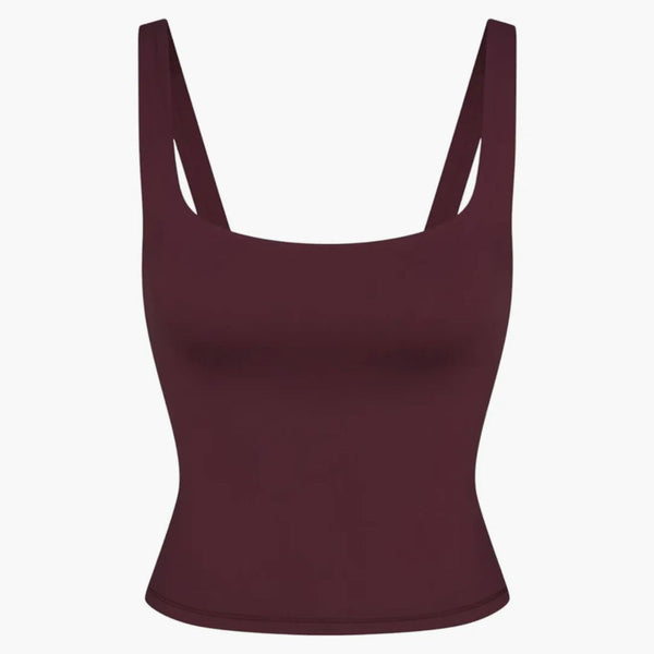 Nike X Skims Women's Matte Square Neck Tank Currant