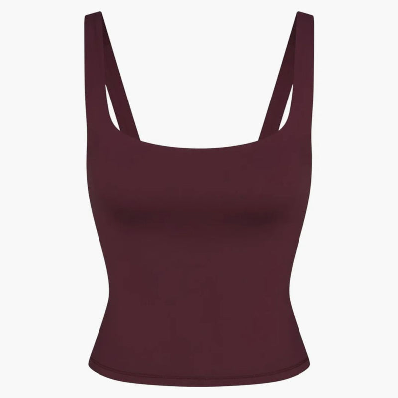 Nike X Skims Women's Matte Square Neck Tank Currant