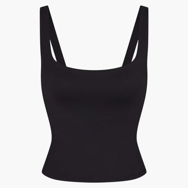 Nike X Skims Women's Matte Square Neck Tank Obsidian