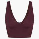 Nike X Skims Women's Matte V-neck Bra Top Currant