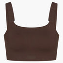 Nike X Skims Women's Matte Wide Strap Bra Dark Sepia