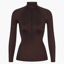 Nike X Skims Women's Shine Long Sleeve Half Zip Top Phoenix