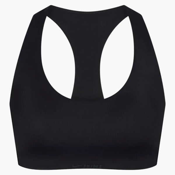 Nike X Skims Women's Shine Racer Back Bra Obsidian
