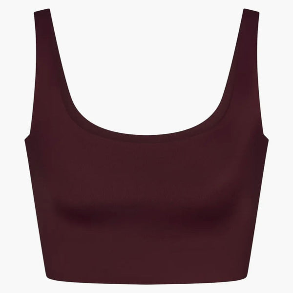 Nike X Skims Women's Shine Scoop Neck Bra Top Currant