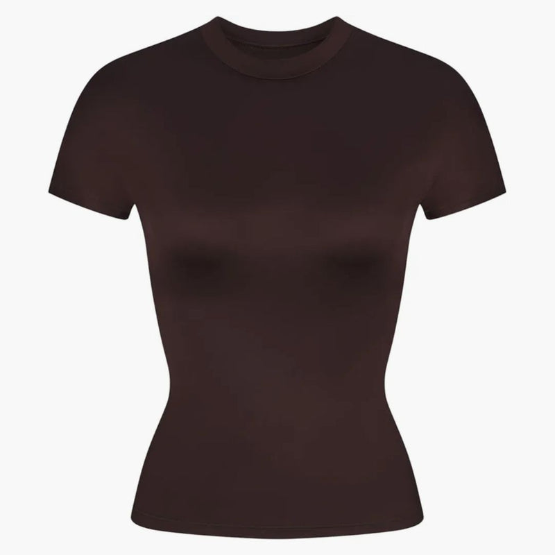 Nike X Skims Women's Shine Short Sleeve Mock Neck Top Phoenix