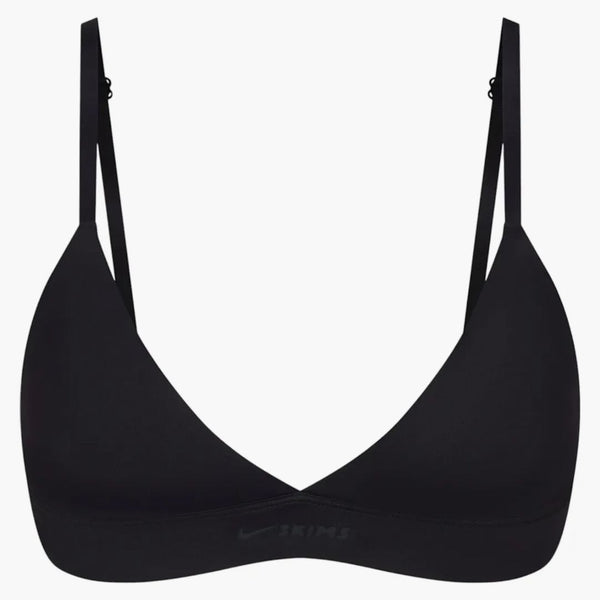 Nike X Skims Women's Shine Triangle Bra Obsidian