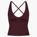 Nike X Skims Women's Shine V-neck Tank Currant