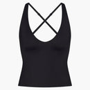 Nike X Skims Women's Shine V-neck Tank Obsidian