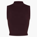 Nike X Skims Women's Vintage Seamless Mock Neck Bra Top Currant