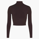 Nike X Skims Women's Vintage Seamless Mock Neck Crop Top Phoenix