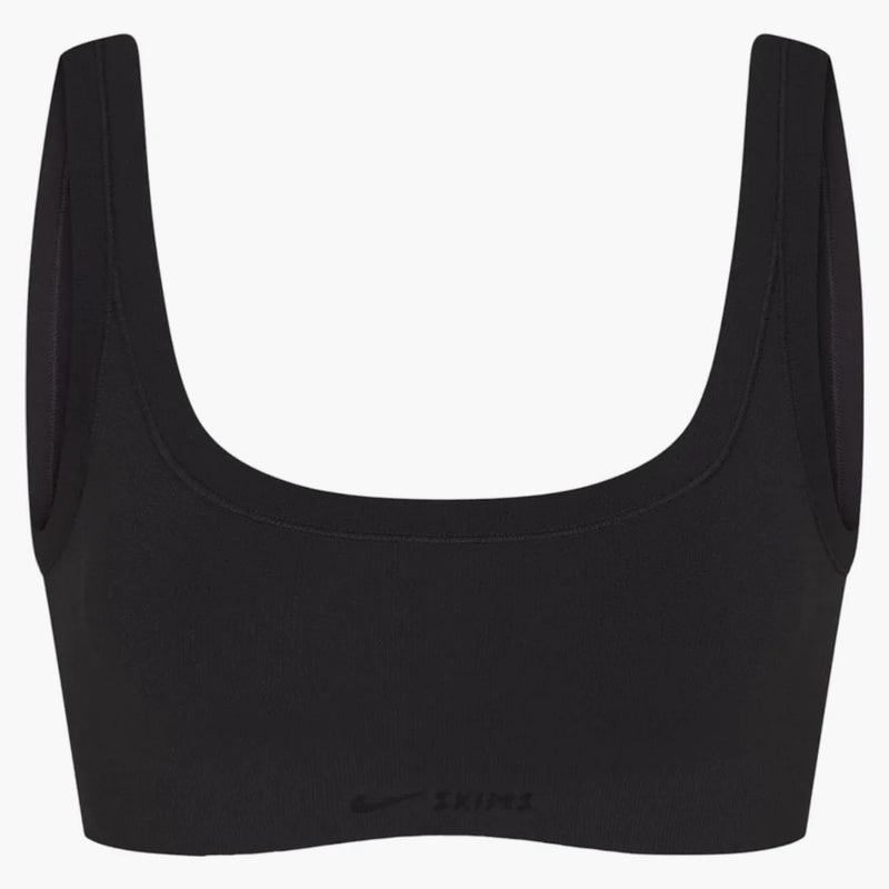 Nike X Skims Women's Vintage Seamless Scoop Neck Bra Obsidian