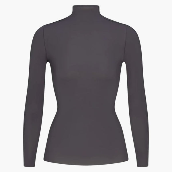 Nike X Skims Women's Weightless Layers Mock Neck Long Sleeve Top Lead