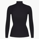 Nike X Skims Women's Weightless Layers Mock Neck Long Sleeve Top Obsidian