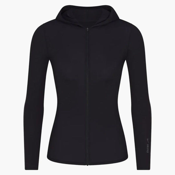 Nike X Skims Women's Weightless Layers Zip Up Hoodie Obsidian