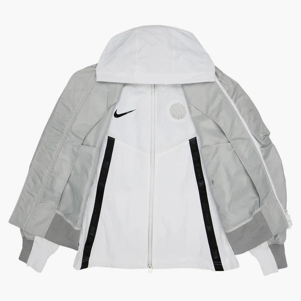 Giacca bomber a strati Nike X Foga grigia