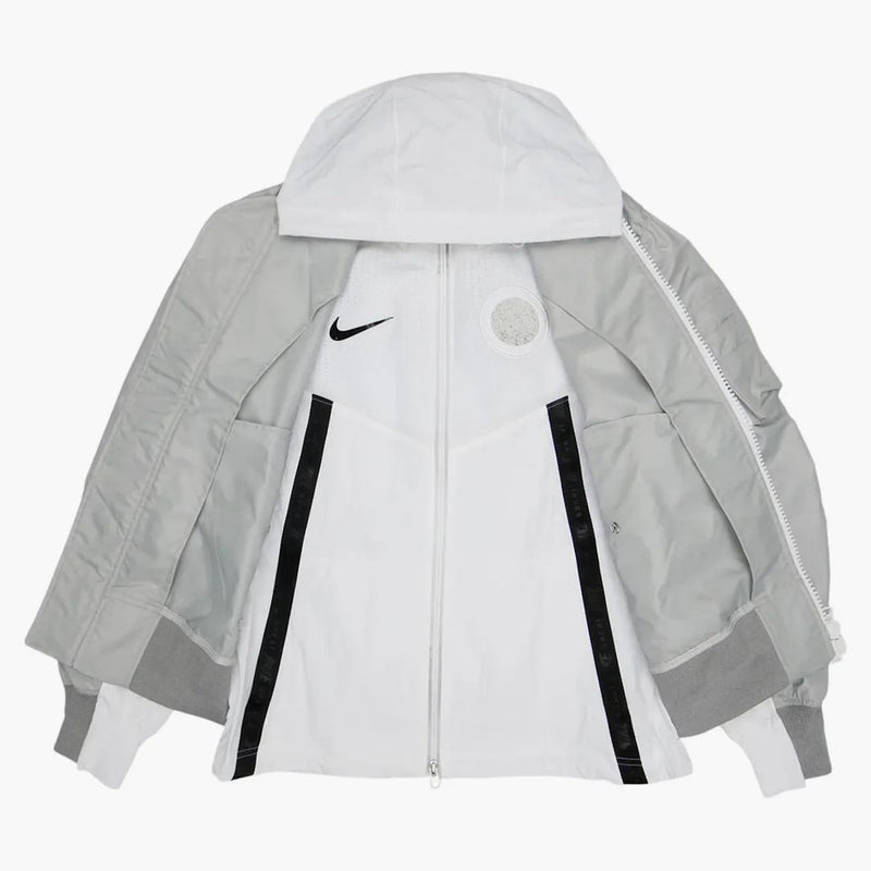 Giacca bomber a strati Nike X Foga grigia