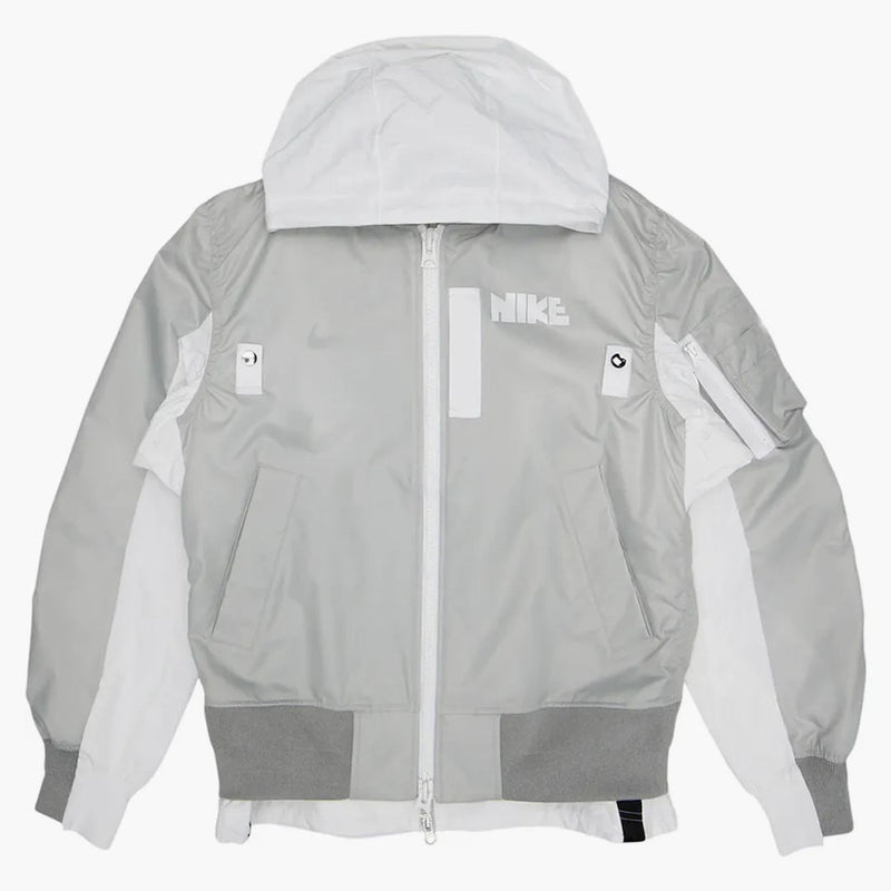 Giacca bomber a strati Nike X Foga grigia