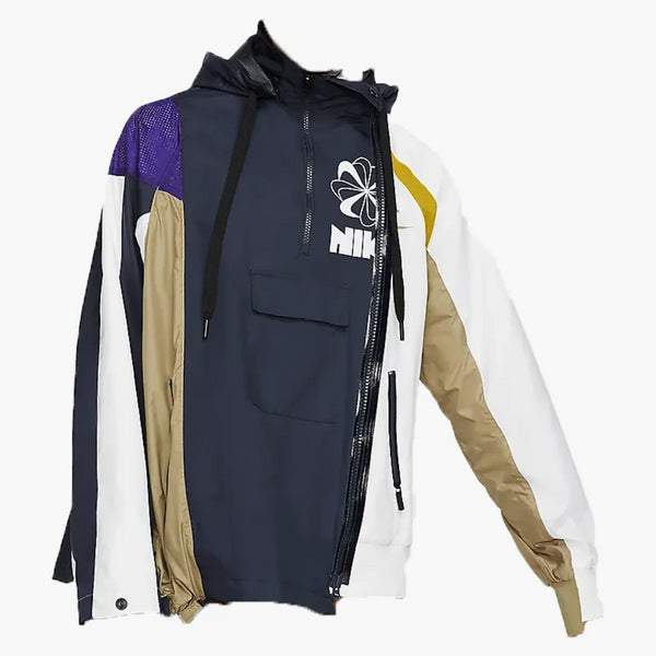 Nike x Sacai Doppia giacca zip femminile Obsidian/Court Purple