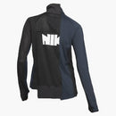 Nike X Sacai Women's Half Zip Running Jacket Black/Dark Obsidian