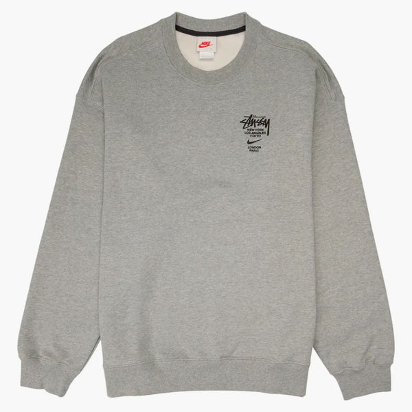 Nike X Stussy International Crewneck mikina (Asie Dimenze) Heather Grey
