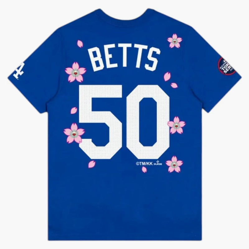 Nike X Takashi Murakami X MLB World Tour Tokyo Series 2025 Betts Dodgers S/S Tea Blue