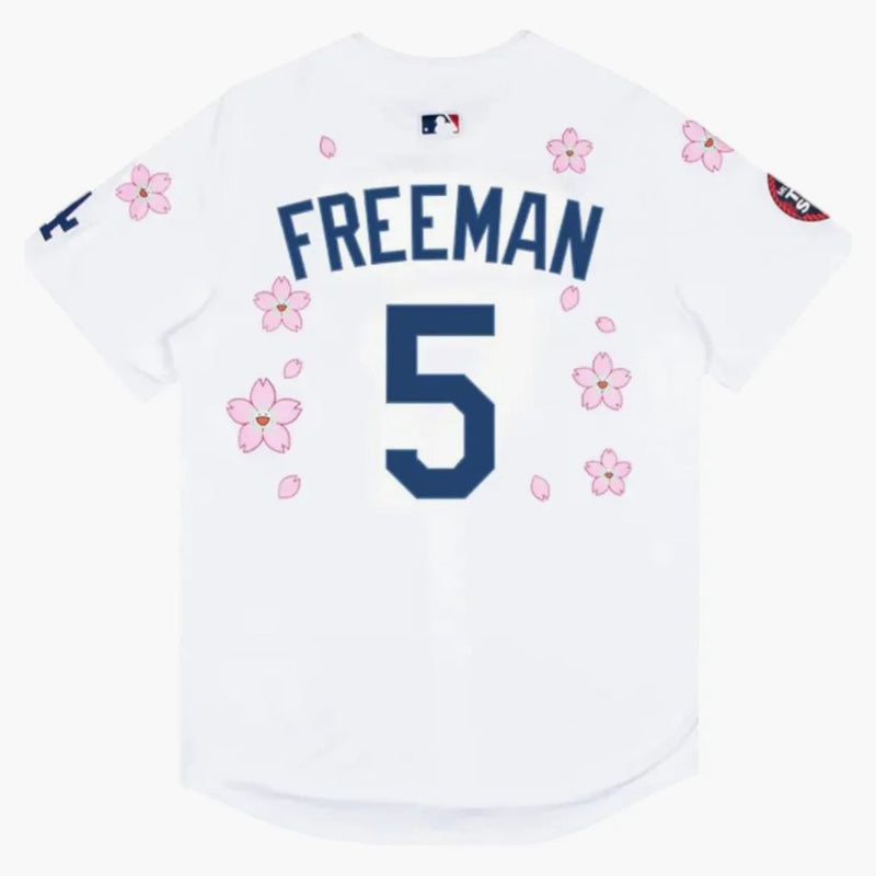 Nike X Takashi Murakami X Mlb World Tour Tokyo Series 2025 Dodgers Freeman Jersey White