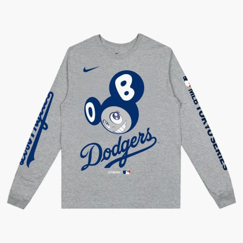 Nike X Takashi Murakami X MLB World Tour Tokyo Series 2025 Dodgers L/S Tea Gray