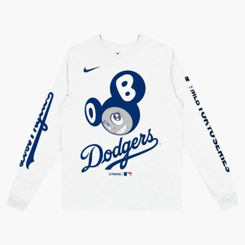 Nike X Takashi Murakami X MLB World Tour Tokyo Series 2025 Dodgers L/S TEE White