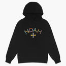 Noah Embroidered Core Logo Summer Hoodie Black