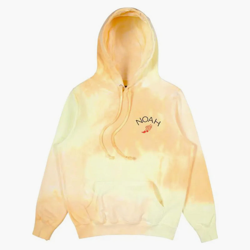 Noah Sun Dyed Winged Foot Hoodie Yellow