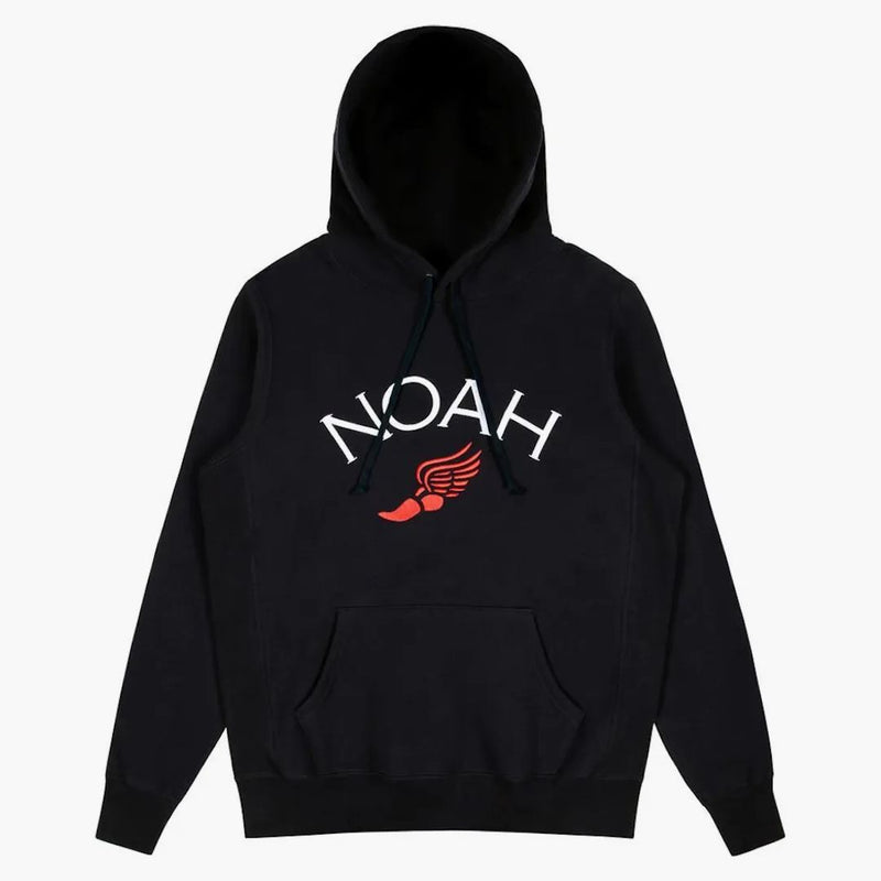 Noah Winged Foot Embroidered Hoodie Black