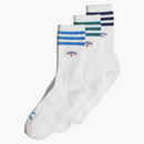 Noah X Adidas Originals Crew Socks (3 Pair) White/Multicolor
