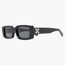 Off-white Arthur Square Frame Sunglasses Black/white Ss22 (oeri016c99pla0011007)