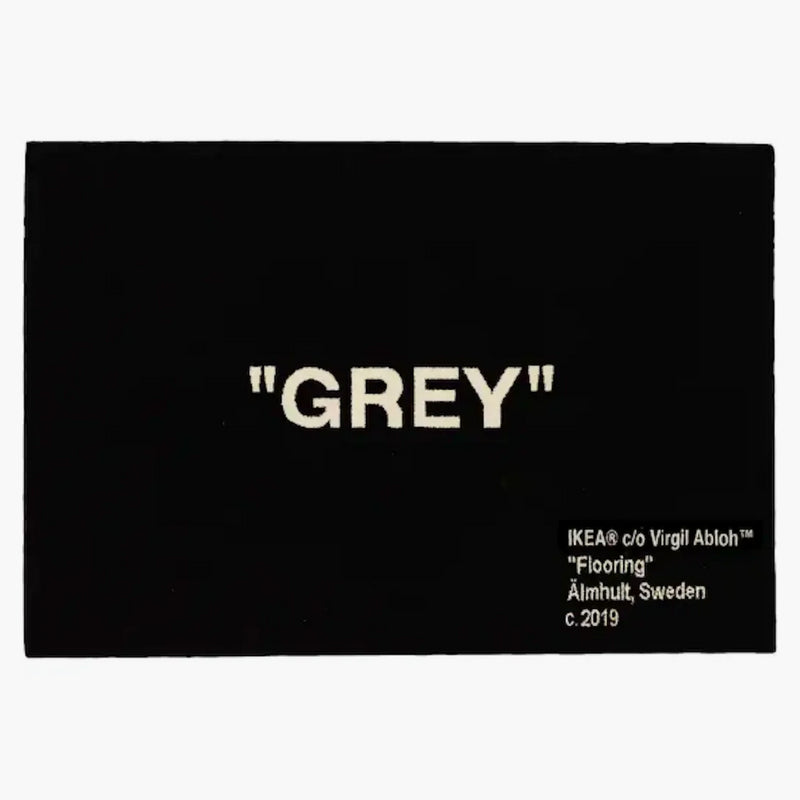 Virgil Abloh X Ikea "grey" Rug 195x133 Cm Black