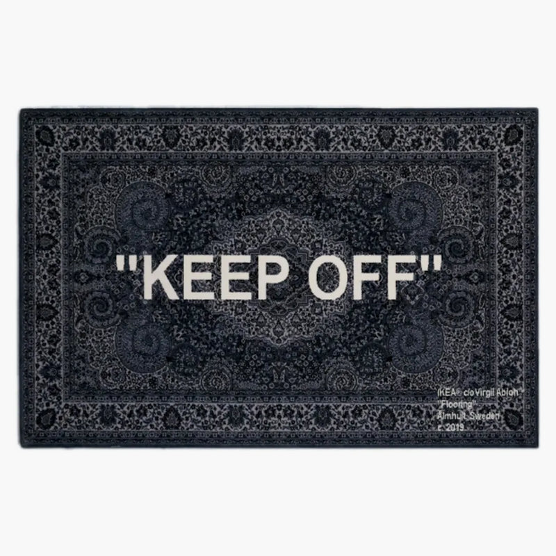 Virgil Abloh X Ikea "keep Off" Rug 200x300 Cm Grey/white