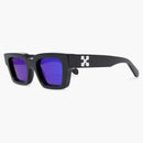 Off-white Virgil Rectangle Frame Sunglasses Black/white/blue (oeri022s22pla0011045)