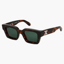 Off-white Virgil Square Frame Sunglasses Brown Turtleshell/havana Green