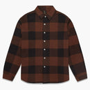 Ovo Buffalo Plaid Flannel Shirt Brown