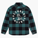 Camisa de franela a cuadros ovo búfalo verde