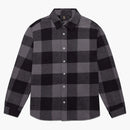 Ovo Buffalo Plaid Flannel Shirt Gray