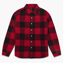 Ovo Buffalo Plaid Flannel Shirt Red