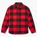 Ovo Buffalo Plaid Flannel Shirt Red/Black