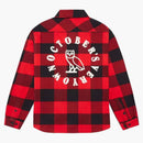 Ovo Buffalo Plaid Flannel Shirt Red/Black
