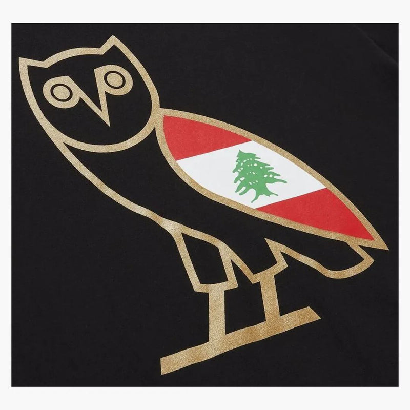 Ovo Cedar di T-shirt Libanon Og Owl Nero