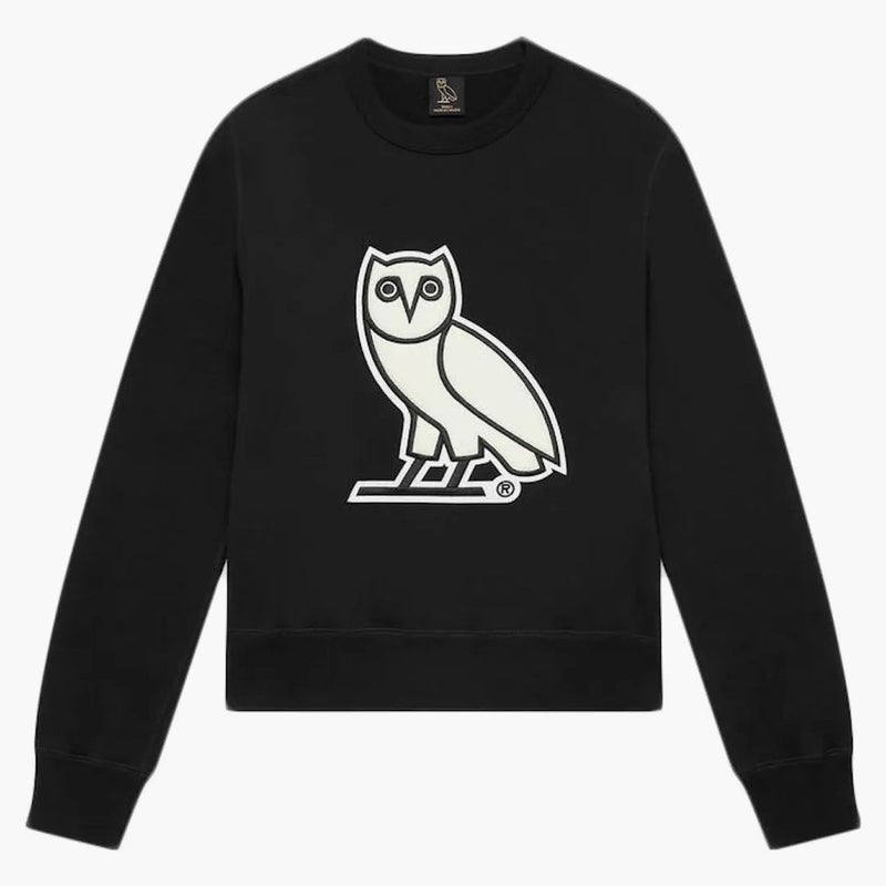Ovo chenille kvinnors crewneck svart