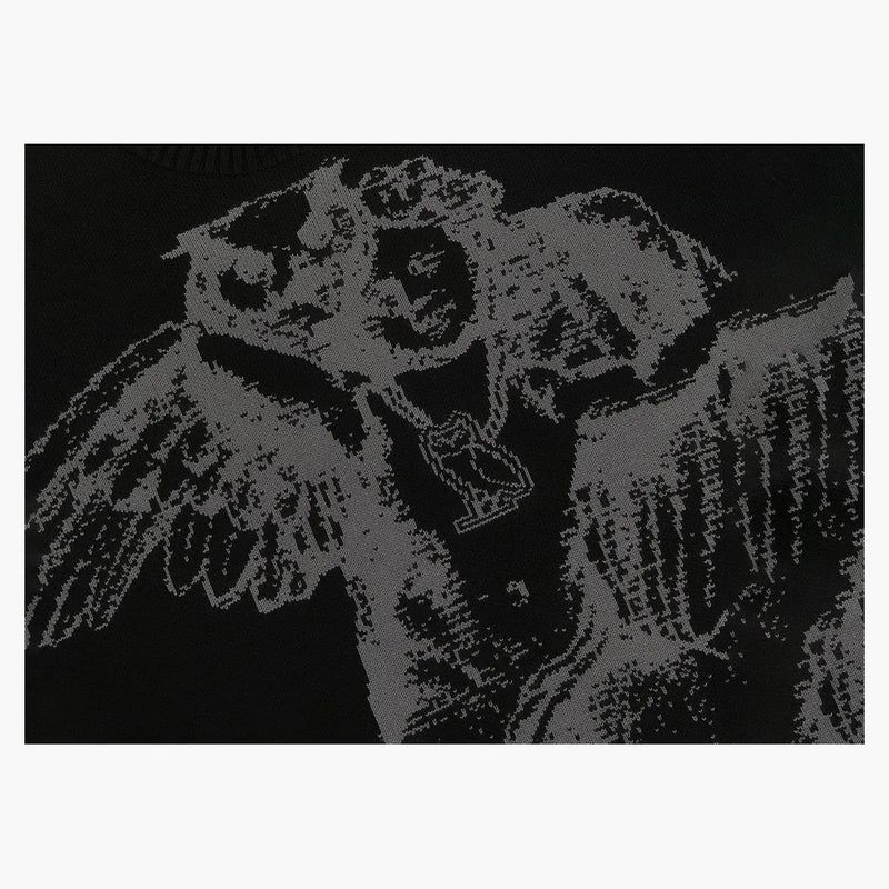 Ovo cherubino maglia maglia nera