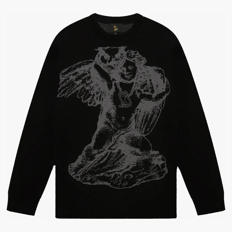 Ovo cherubino maglia maglia nera