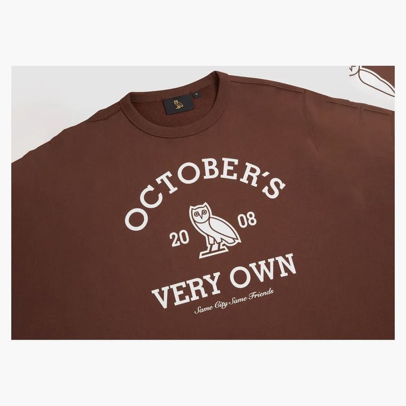 Ovo collegiate crewneck brown