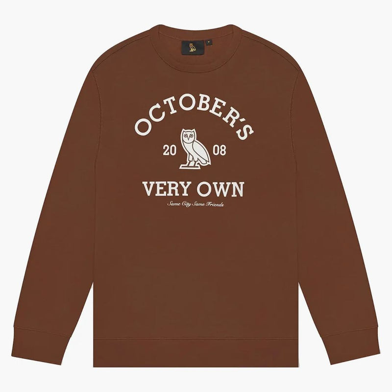 Ovo collegiate crewneck brown