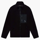 Ovo Deep Pile Sherpa Fleece Jacket Black